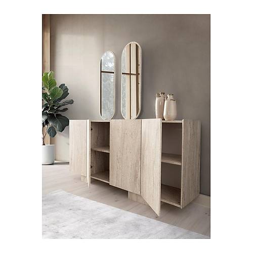 TRAVERTEN MDF KONSOL VE AYNA