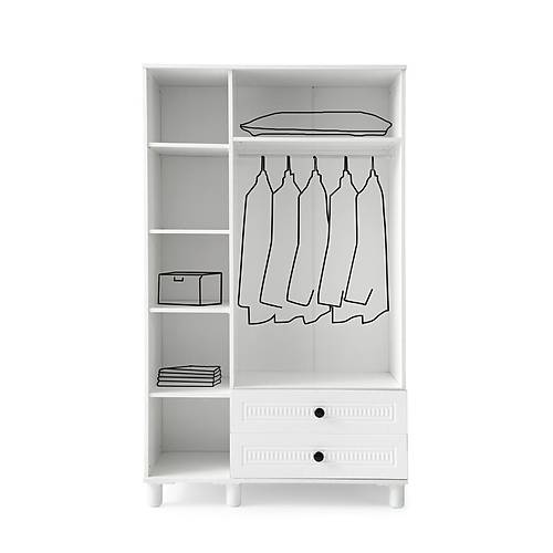 BOHEM MDF 3 KAPILI DOLAP