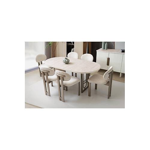 Zen mdf masa + 6 sandalye