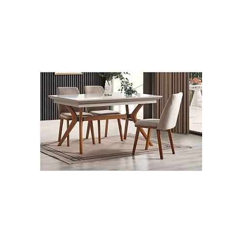 KUMSAL A�ILIR YEMEK MASASI+6 SANDALYE