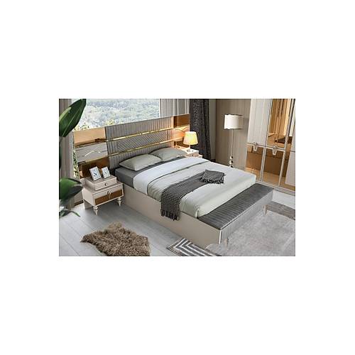 Marsilya Bazal� Karyola Ve Ba�ucu-bench'li +2 Adet Komodin