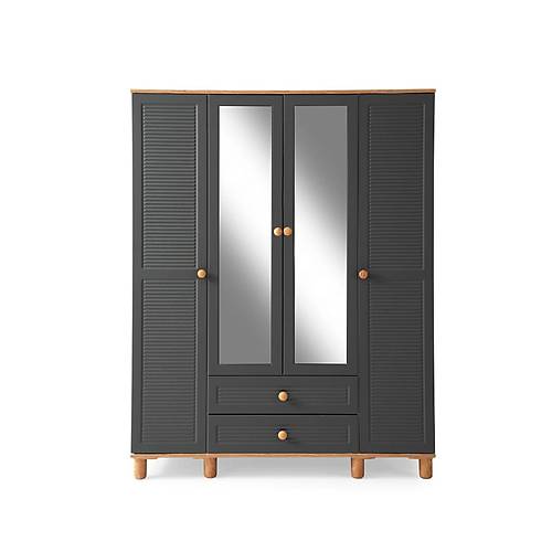 F�N�KE MDF 4 KAPILI DOLAP - ANTRAS�T/CEV�Z