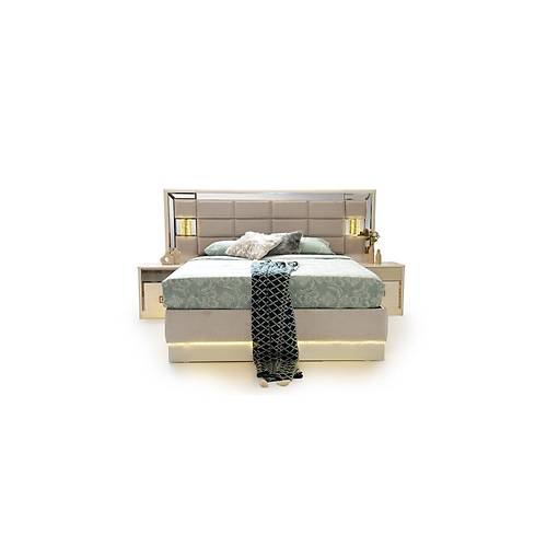 DEL�X MDF BAZALI KARYOLA VE BA�LIK