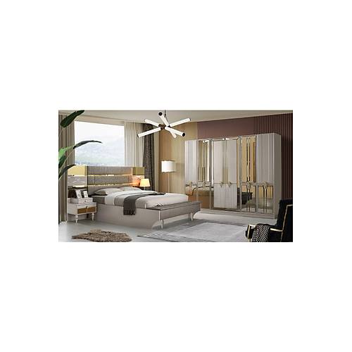 Marsilya Mdf Yatak Odas� Tak�m� Bazal�+bench