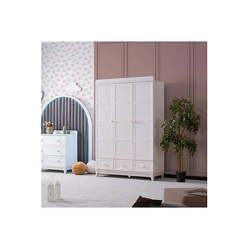 BERL�N 3 KAPILI DOLAP - PEMBE