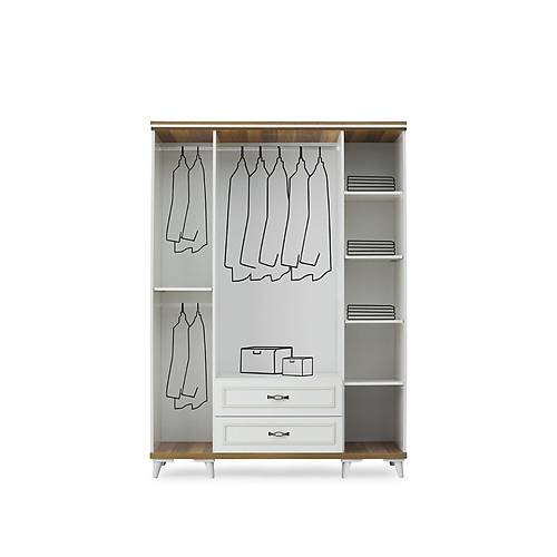 ��nar Mdf 4 Kap�l� Dolap