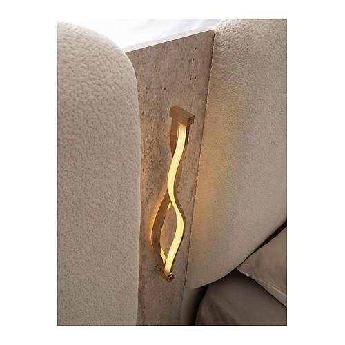 TURKUAZ MDF BAZALI LEDL� YATAK ODASI TAKIMI