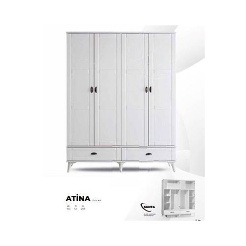 AT�NA 4 KAPAKLI DOLAP