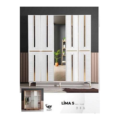 Lima Mdf 5 Kap�l� Dolap