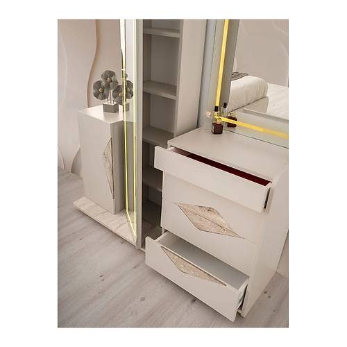 FAS MDF LEDL� BAZALI YATAK ODASI TAKIMI