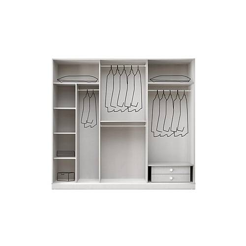 KEPEZ MDF 6 KAPILI DOLAP