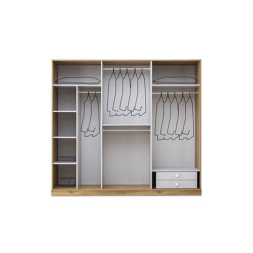 T�SAN MDF 6 KAPILI DOLAP