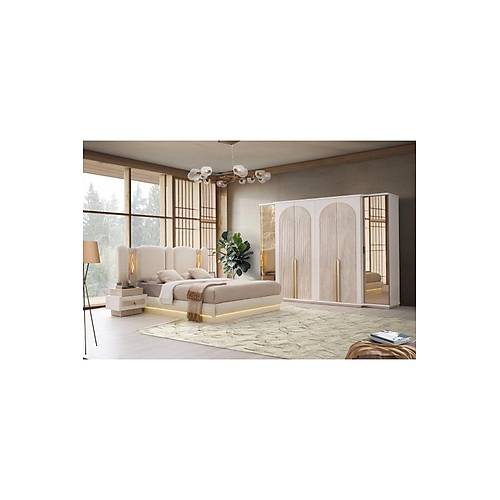 DUBA� MDF LEDL� BAZALI YATAK ODASI TAKIMI