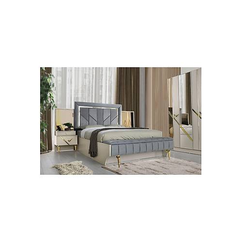 Kosova Bazal� Karyola Ve Ba�ucu-bench'li 2 Adet Komodin