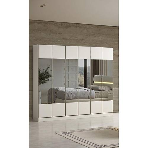 BR�ZA MDF 6 KAPAKLI DOLAP