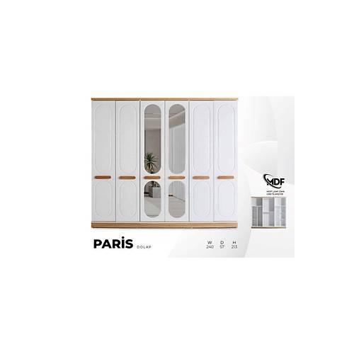 PAR�S MDF 6 KAPILI DOLAP