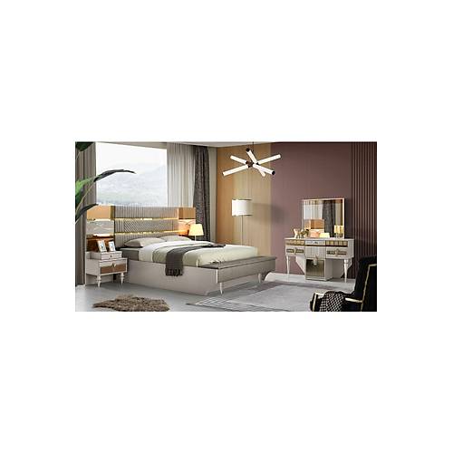 Marsilya Mdf Yatak Odas� Tak�m� Bazal�+bench