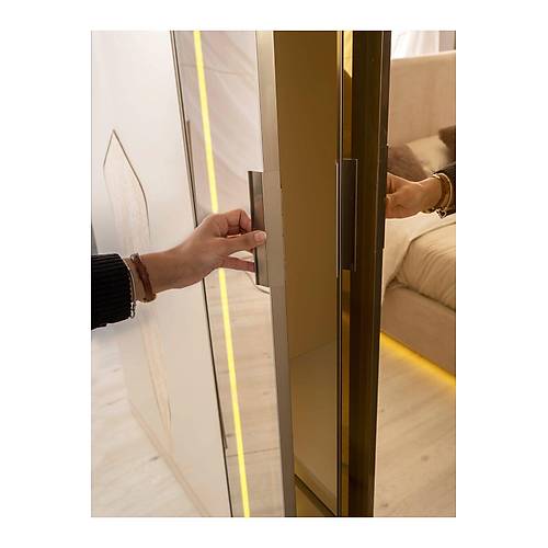 FAS MDF LEDL� BAZALI YATAK ODASI TAKIMI