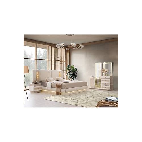 DUBA� MDF LEDL� BAZALI YATAK ODASI TAKIMI