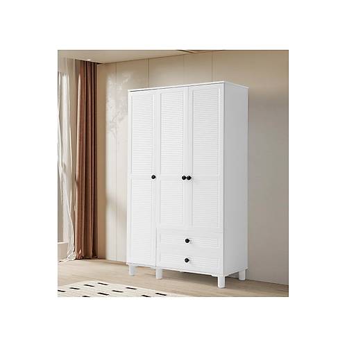 F�N�KE MDF 3 KAPAKLI DOLAP -BEYAZ