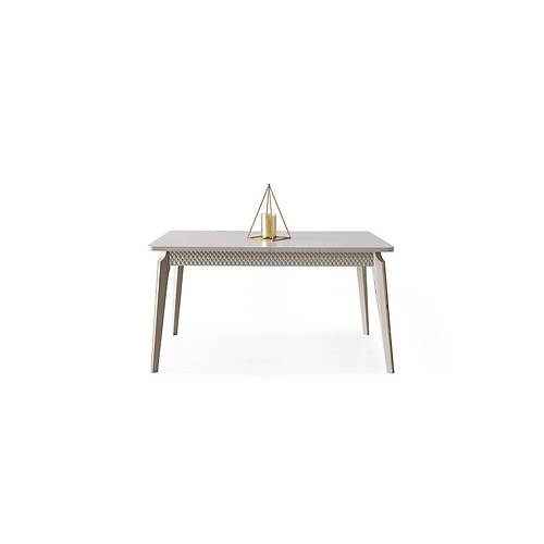 Marsilya Mdf A��l�r Yemek Masas� 6 Sandalye