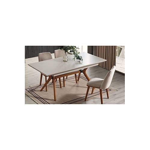 KUMSAL A�ILIR YEMEK MASASI+6 SANDALYE