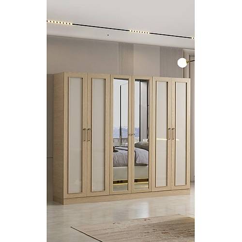 HEL�S MDF 6 KAPAKLI DOLAP