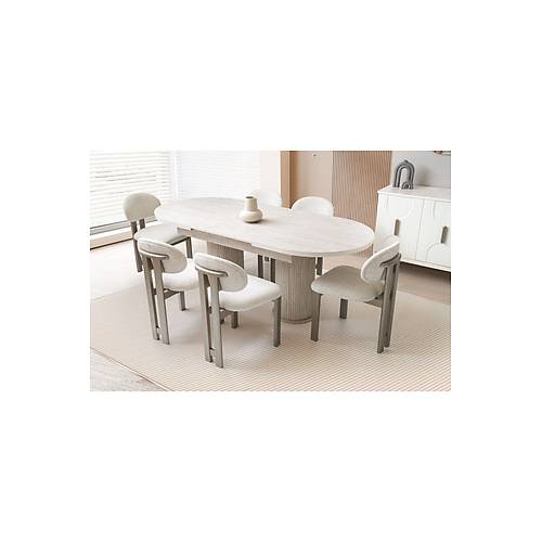 M�LANO A�ILIR MDF MASA+6 SANDALYE