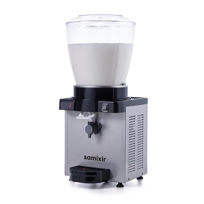 Samixir KAM22.DI Panaromik Dijital Köpüklü Ayran Dispenseri 22 Lt Inox