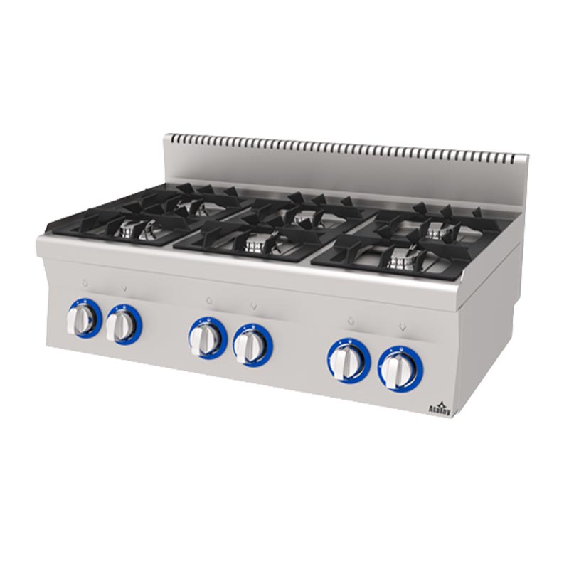 Atalay E AGO-1060 600 Seri Set Üstü 6 Gözlü Ocak 100x60x30 cm Doğalgazlı