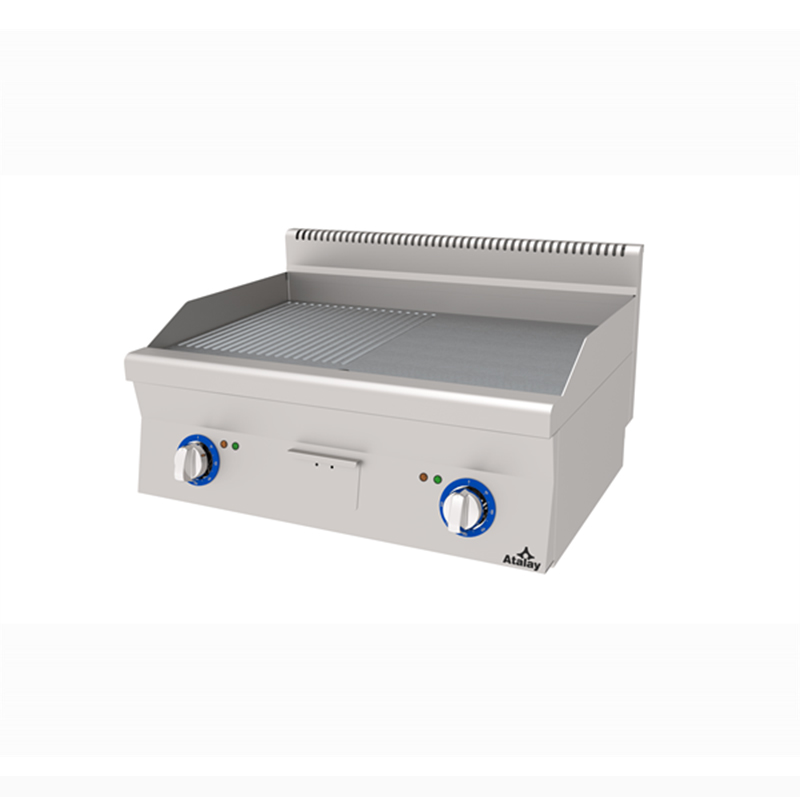 Atalay E AGI-1060-ND 600 Seri Yarı Oluklu Yarı Düz Pleyt Izgara 100x60 cm Gazlı