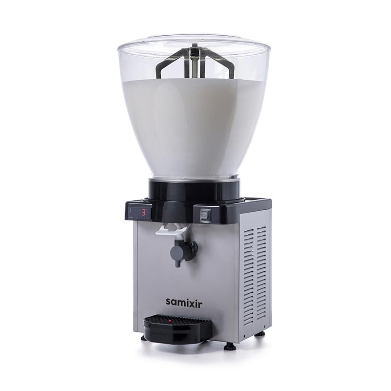 Samixir KAM40.DI Panaromik Dijital Köpüklü Ayran Dispenseri 40 Lt Inox