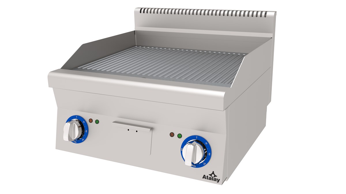 Atalay E AEI-660-N 600 Seri Oluklu Pleyt Izgara 60x60 cm Elektrikli