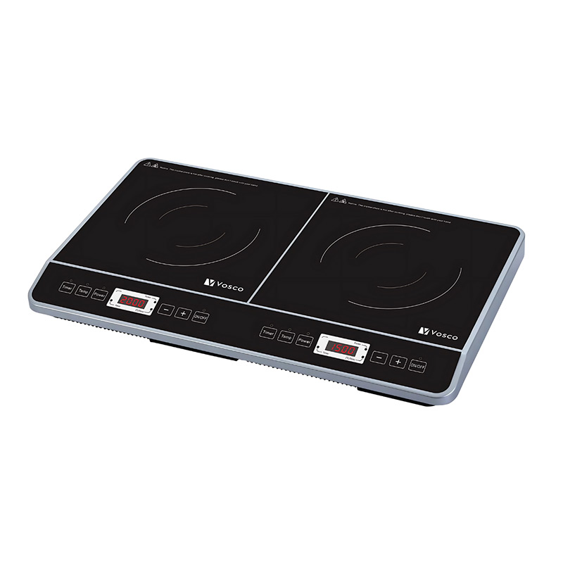 Vosco VALP-DIC126 İkili İndüksiyon Ocak 60.5x36x6.4 cm Elektrikli