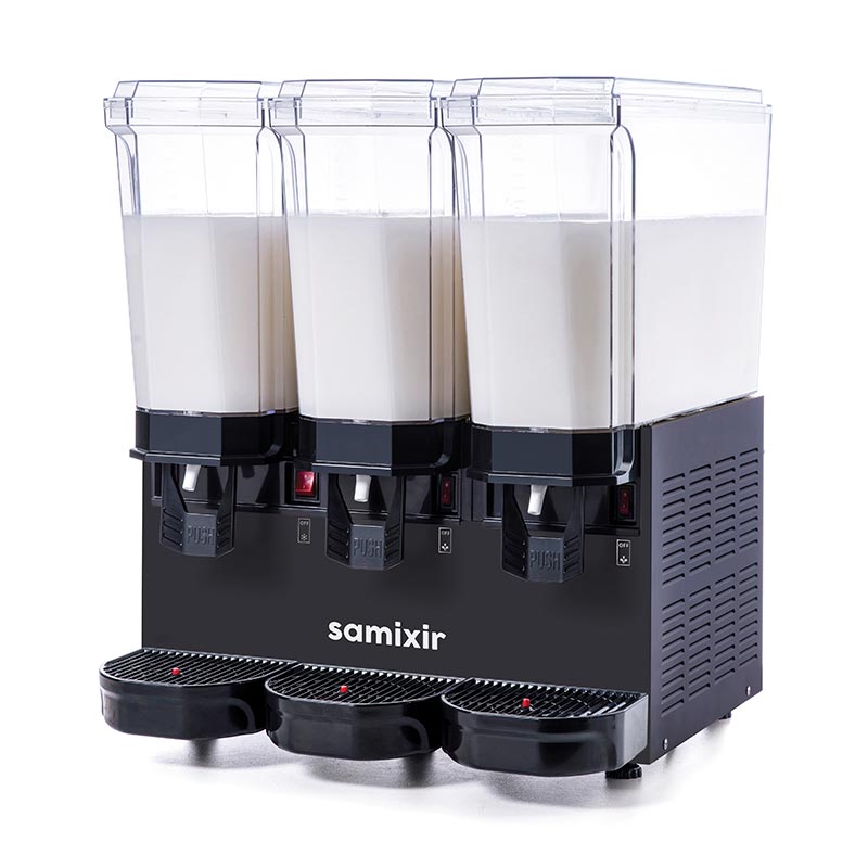 Samixir 60.MMMB Triple Klasik Karıştırıcılı Soğuk İçecek Dispenseri 20+20+20 Lt Siyah