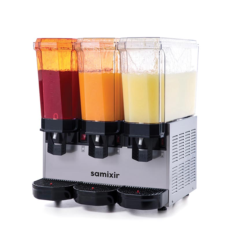 Samixir 60.SSSI Triple Klasik Fıskiyeli Soğuk İçecek Dispenseri 20+20+20 Lt Inox