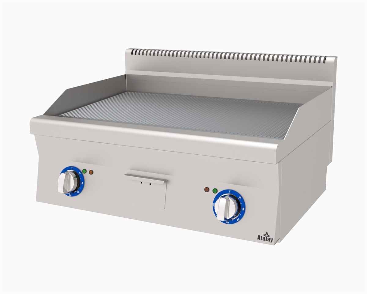 Atalay E AEI-860-N 600 Seri Oluklu Pleyt Izgara 80x60 cm Elektrikli