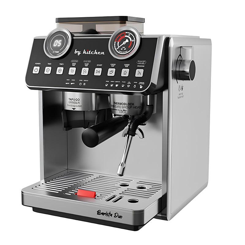 By Kitchen Barista Duo Tek Gruplu Öğütücülü Espresso Kahve Makinesi