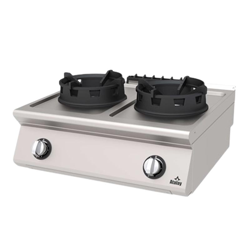 Atalay E AWO-860 600 Seri Wok Ocak 80x60x30 cm Doğalgazlı