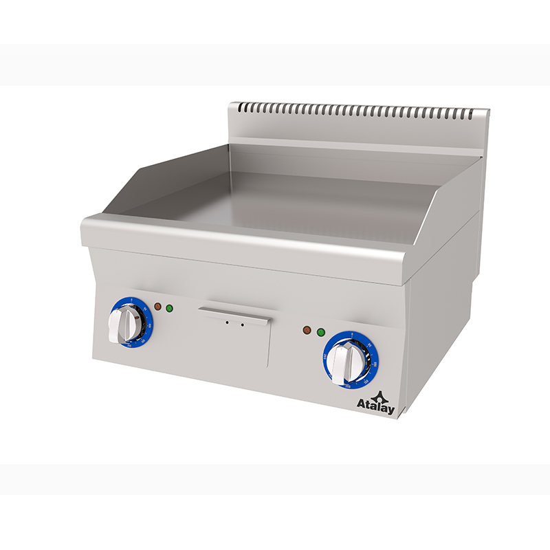 Atalay E AEI-660-CR 600 Seri Krom Yüzeyli Düz Pleyt Izgara 60x60 cm Elektrikli