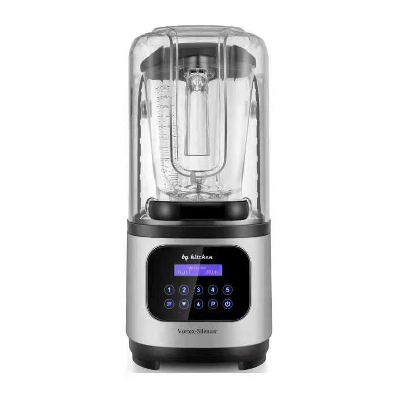 By Kitchen Vortex Silencer Gürültü Önleyici Kapaklı Dijital Bar Blender 2 L 1800w Gri