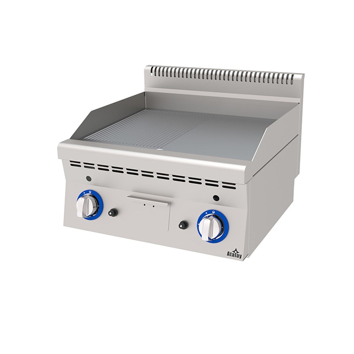 Atalay E AEI-660-ND 600 Seri Yarı Oluklu Yarı Düz Izgara 60x60 cm Elektrikli