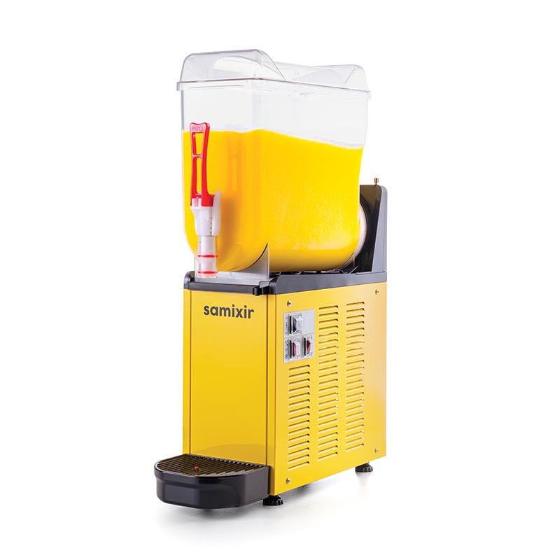 Samixir SLUSH12.Y Mono Ice Slush Granita Milkshake ve Soğuk Meyve Suyu Dispenseri 12 L Sarı