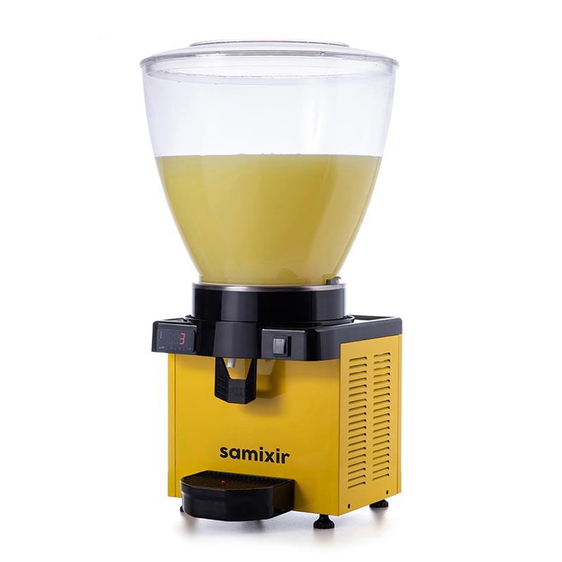 Samixir M40.DY Panaromik Dijital Soğuk İçecek Dispenseri 40 L Sarı