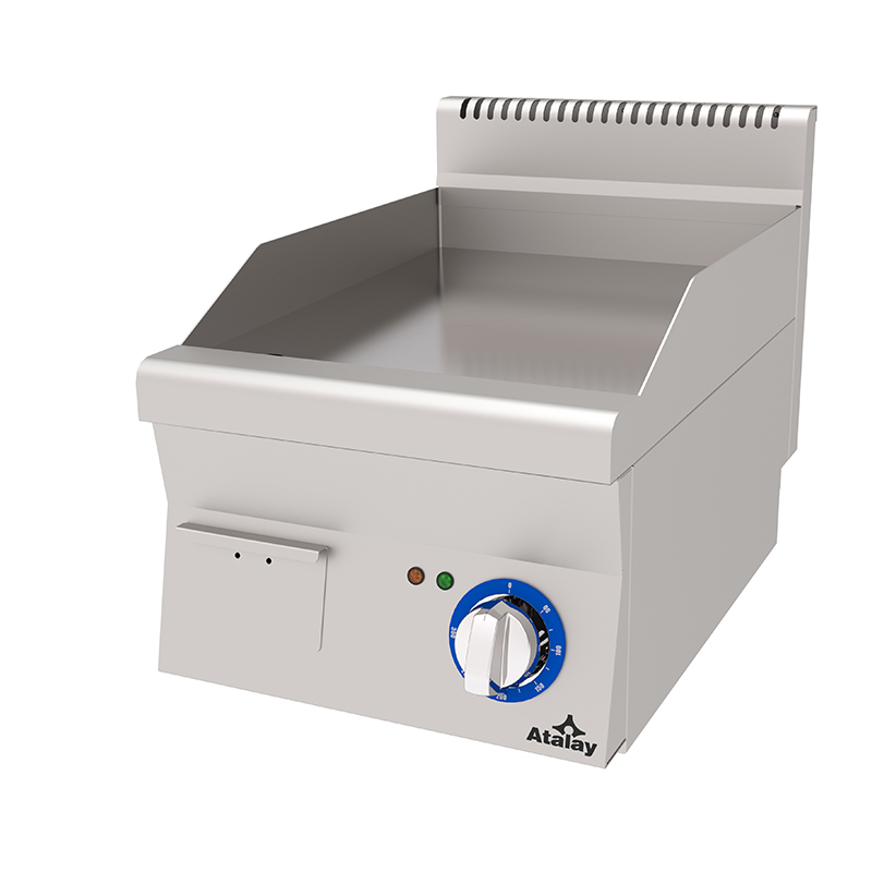 Atalay E AEI-460-CR 600 Seri Krom Yüzeyli Düz Pleyt Izgara 40x60 cm Elektrikli