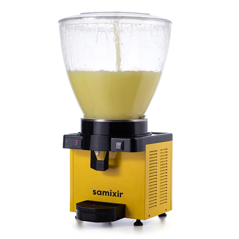 Samixir S40.DY Panaromik Dijital Soğuk İçecek Dispenseri 40 L Sarı