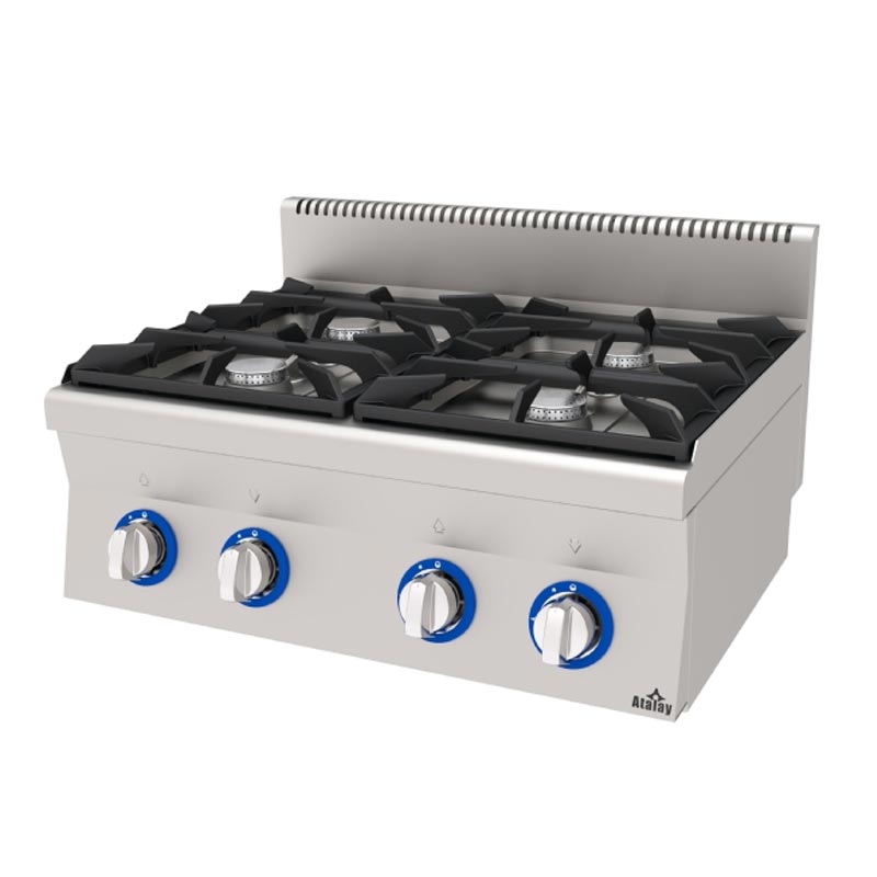 Atalay E AGO-860 600 Seri Set Üstü 4 Gözlü Ocak 80x60x30 cm Doğalgazlı