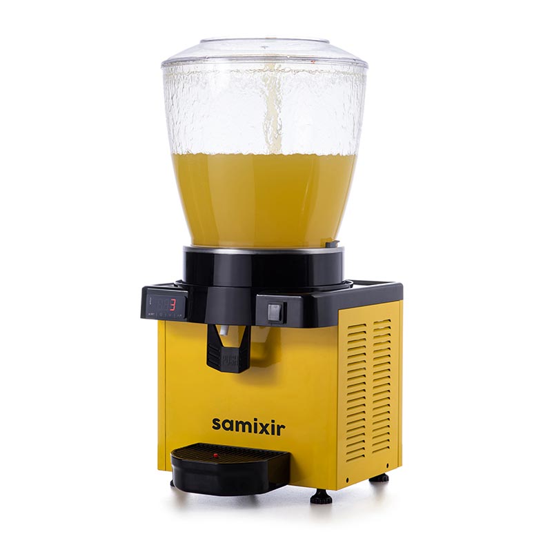 Samixir S22.DY Panaromik Dijital Soğuk İçecek Dispenseri 22 L Sarı