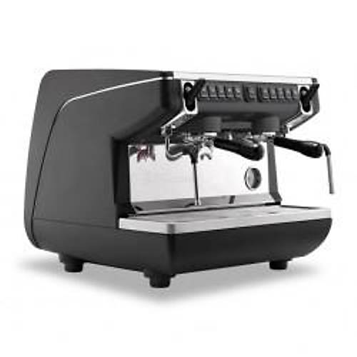 NUOVA SMONELL Appia Life Compact Tall Cup Tam Otomatik Espresso Kahve Makinesi, 2 Gruplu, Siyah