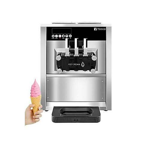 VOSCO Pro Silver Soft Dondurma Makinesi Set st  Kollu, VXY-PT965S